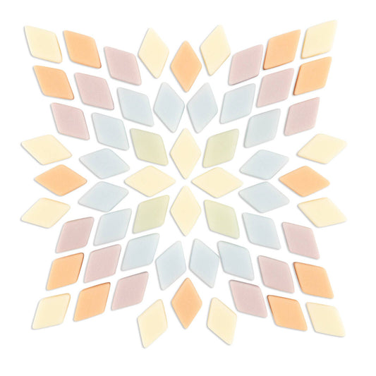 Mandala Art Tutti Frutti Pastel Diamond Mosaic Tiles - 12 x 20mm