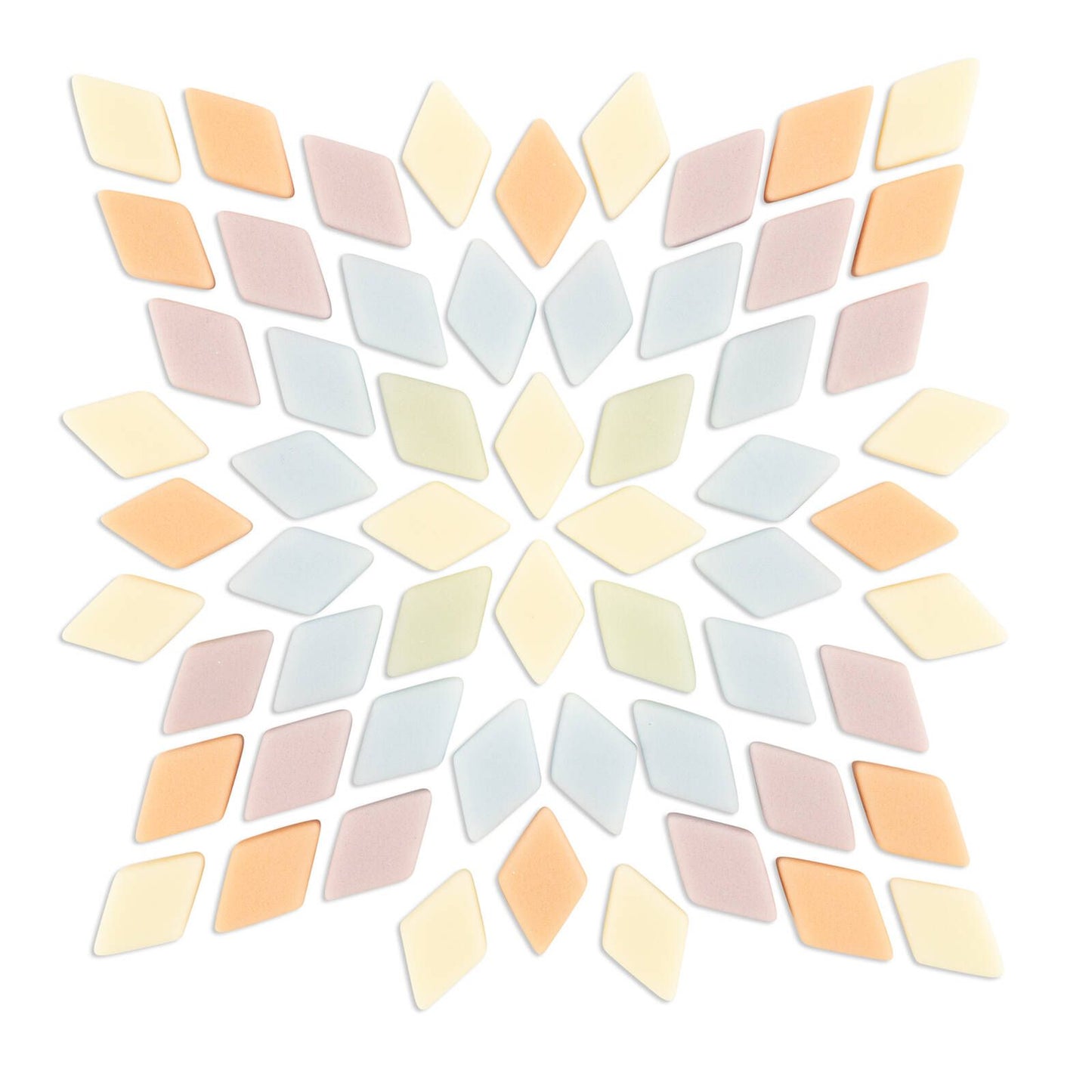 Mandala Art Tutti Frutti Pastel Diamond Mosaic Tiles - 12 x 20mm