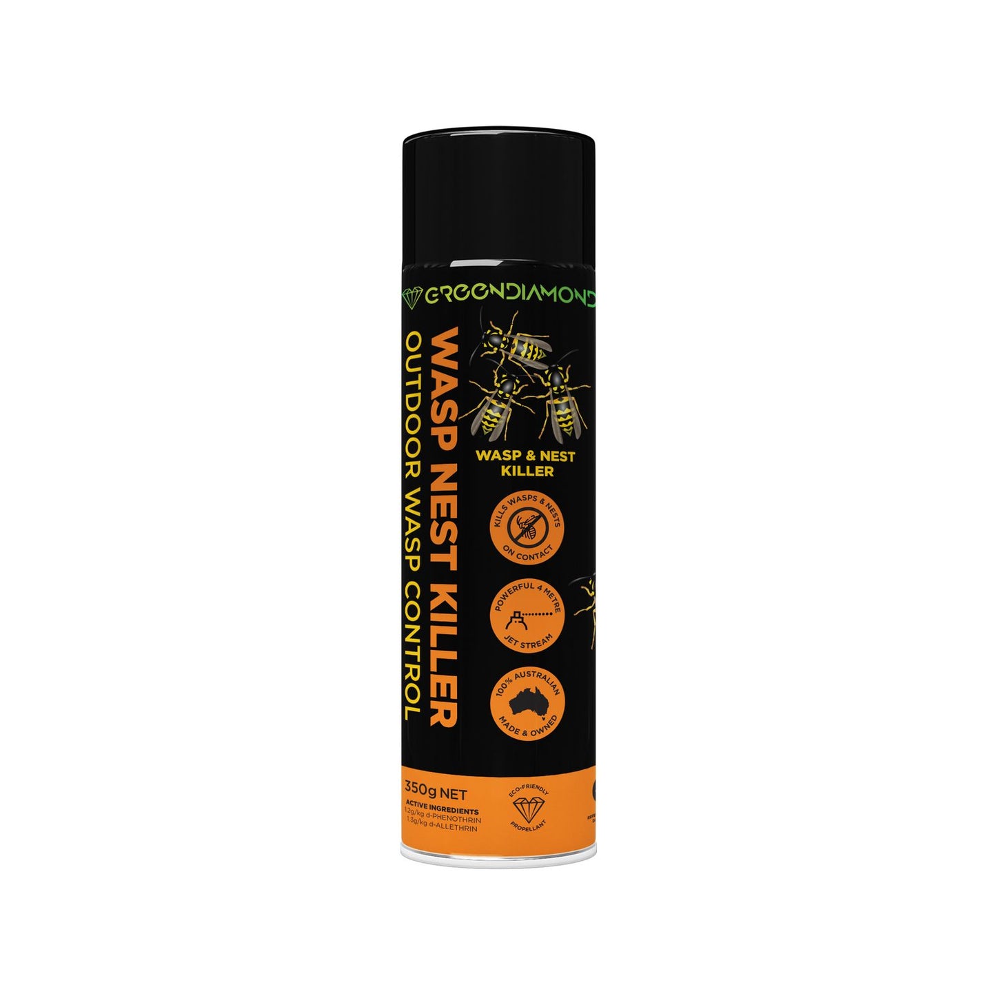 Green Diamond Wasp Insecticide Nest Killer - 350g