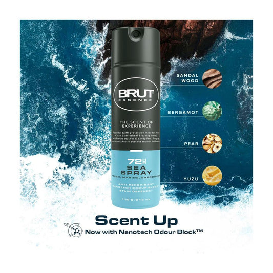 Brut 72hr Antiperspirant Deodorant Sea Spray - 212mL