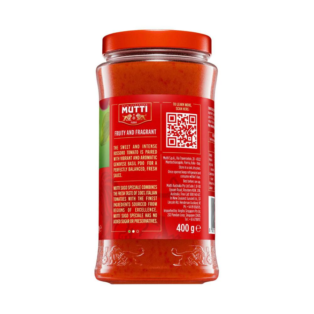 Mutti Sugo Speciale Genovese Basil - 400g