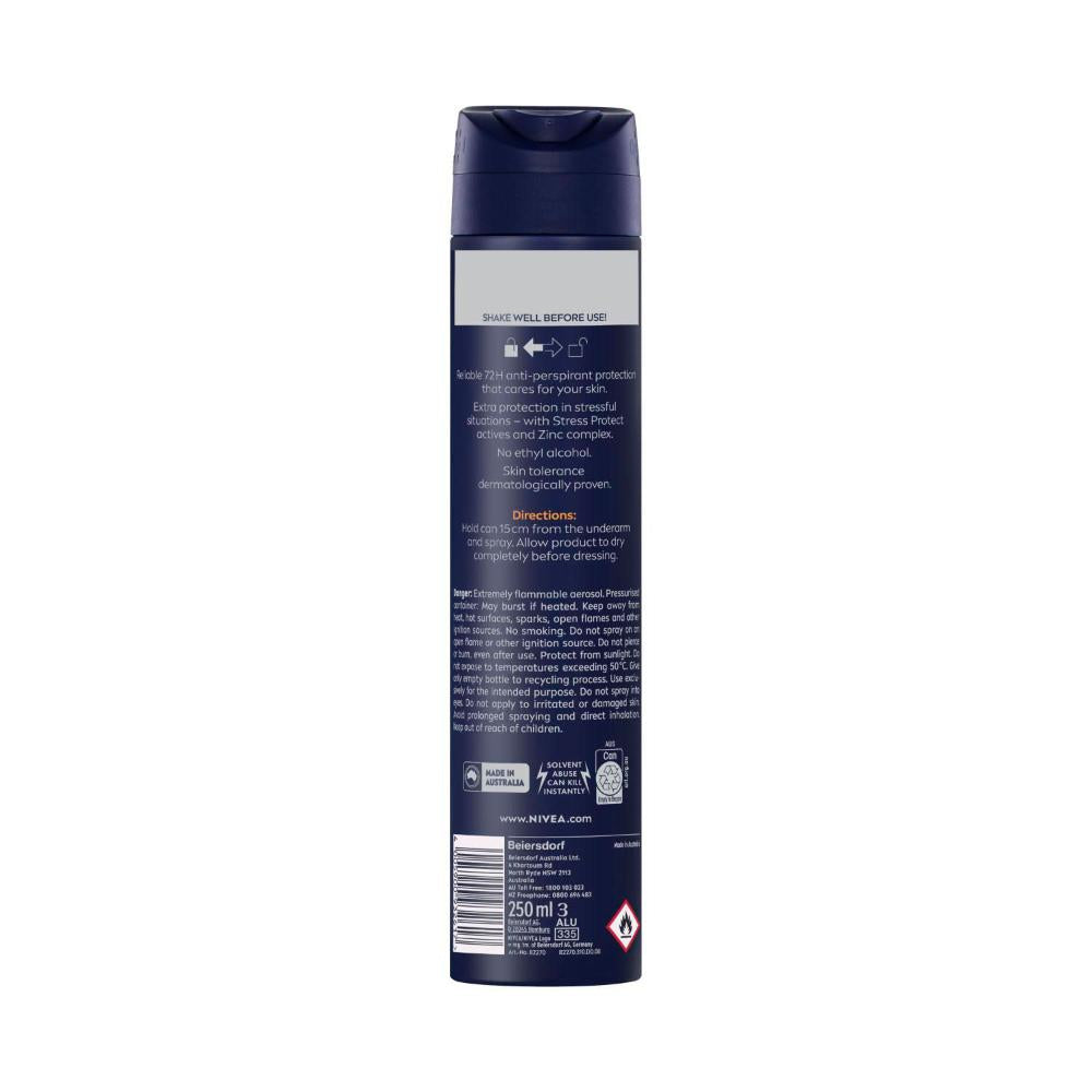 Nivea Men Aerosol Deodorant Intense Protection Strength - 250mL