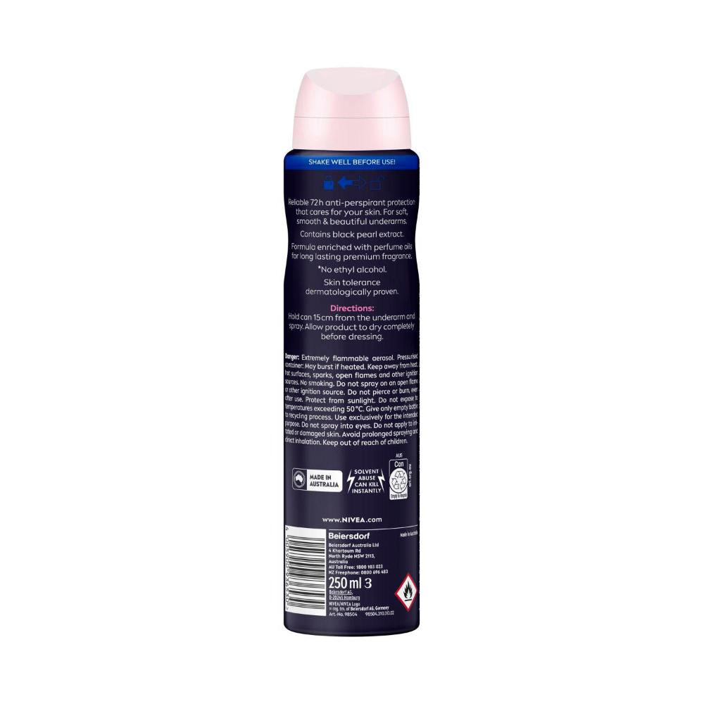 Nivea Deo Aero Female Pearl And Beauty Fine Fragrance Black Pearls - 250mL