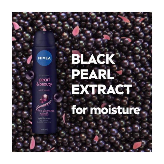 Nivea Deo Aero Female Pearl And Beauty Fine Fragrance Black Pearls - 250mL