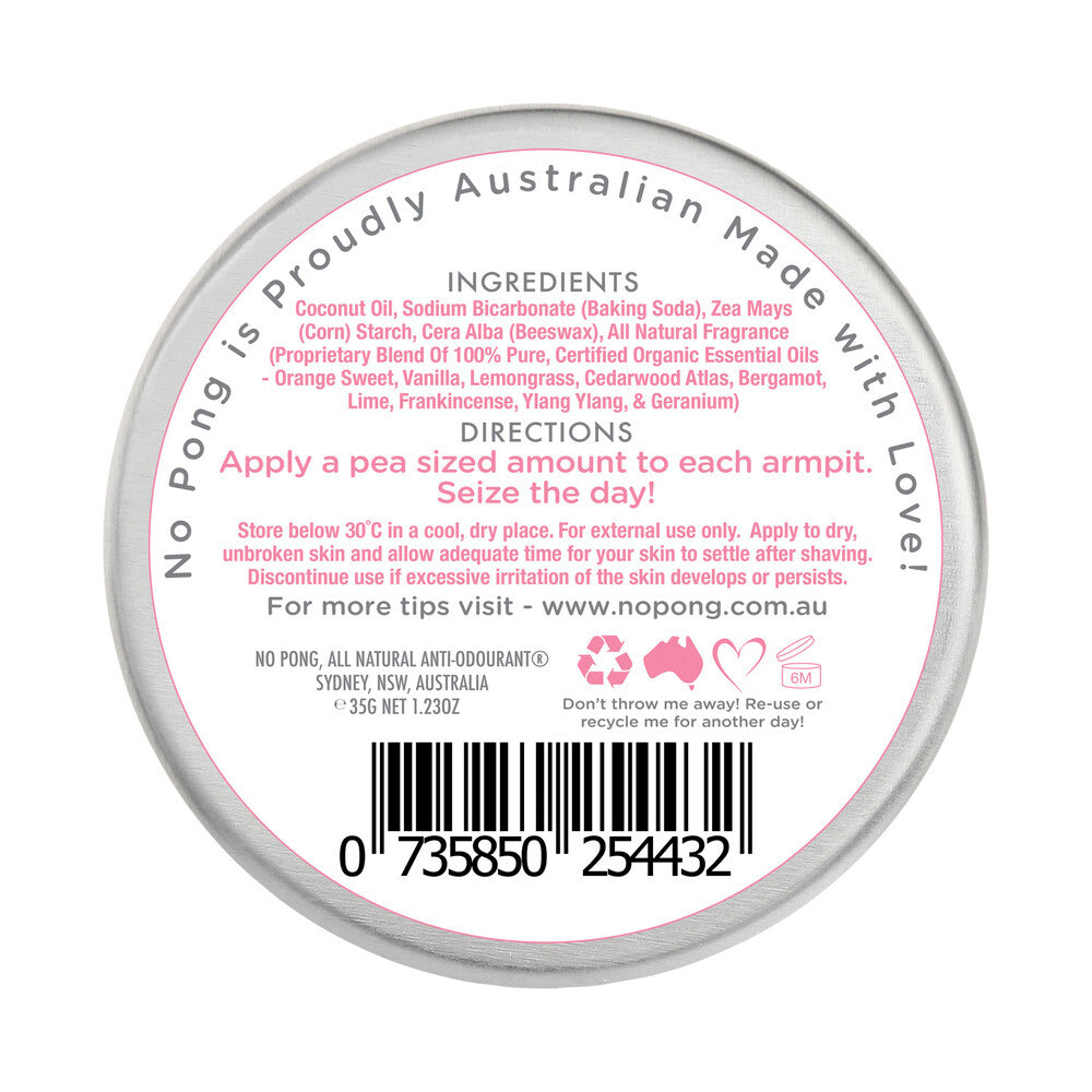 No Pong Deodorant All Natural Cream Original - 35g