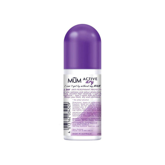 Mum Dry Anti-perspirant Active All Day Roll On Deodorant - 50mL