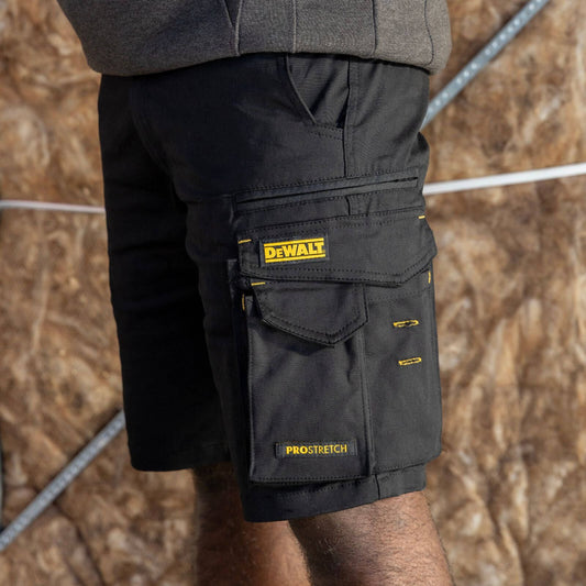 Dewalt Black Bennington Prostretch Shorts - Size 34