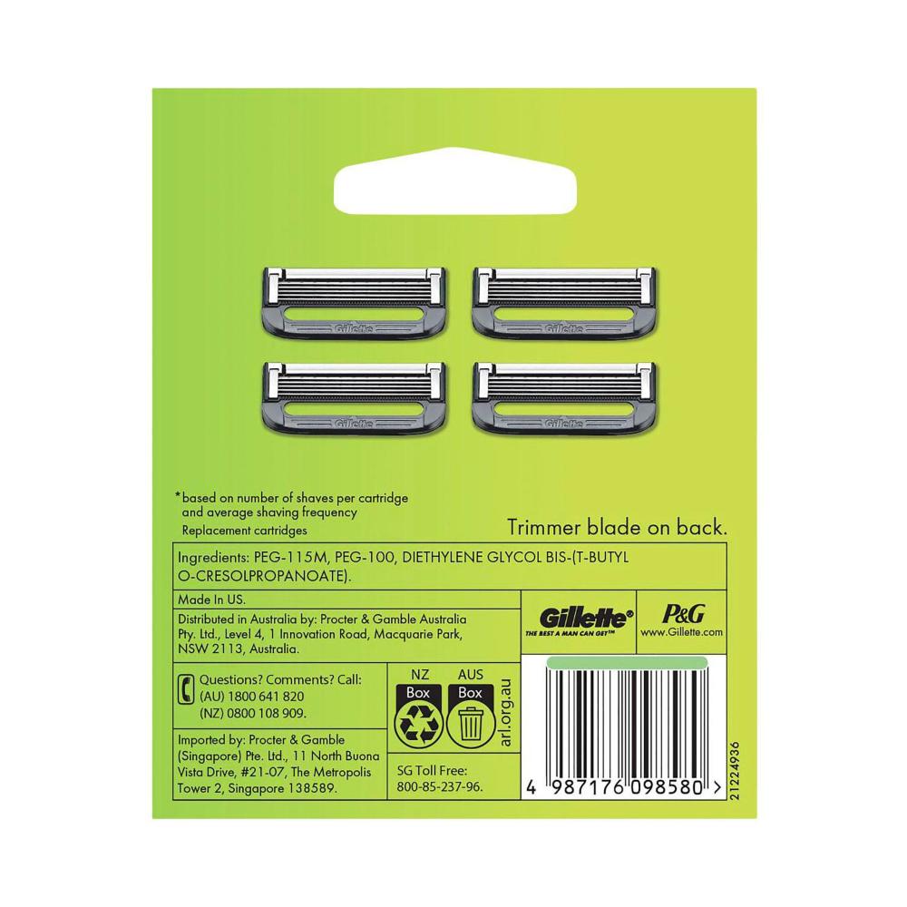 Gillette Labs Razor Blades Refills - 4 Pack