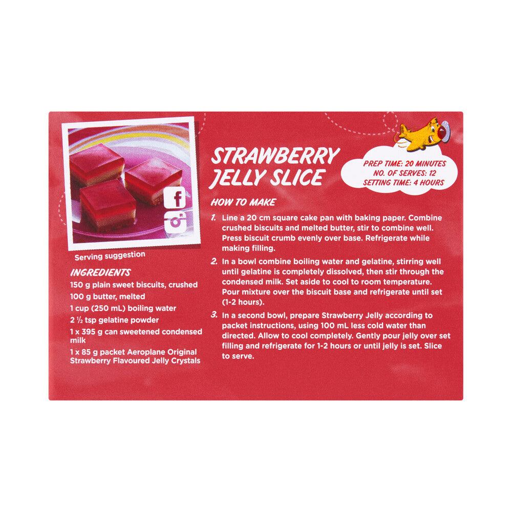 Aeroplane Strawberry Jelly Crystals - 85g