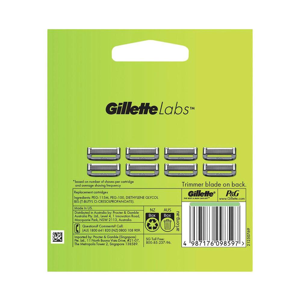 Gillette Labs Razor Blades Refills - 8 pack