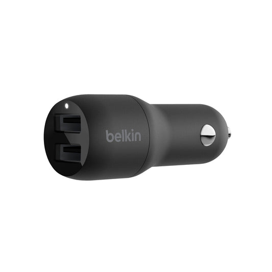 Belkin Boost Dual Usb-a Car Charger 24w - 1 Each
