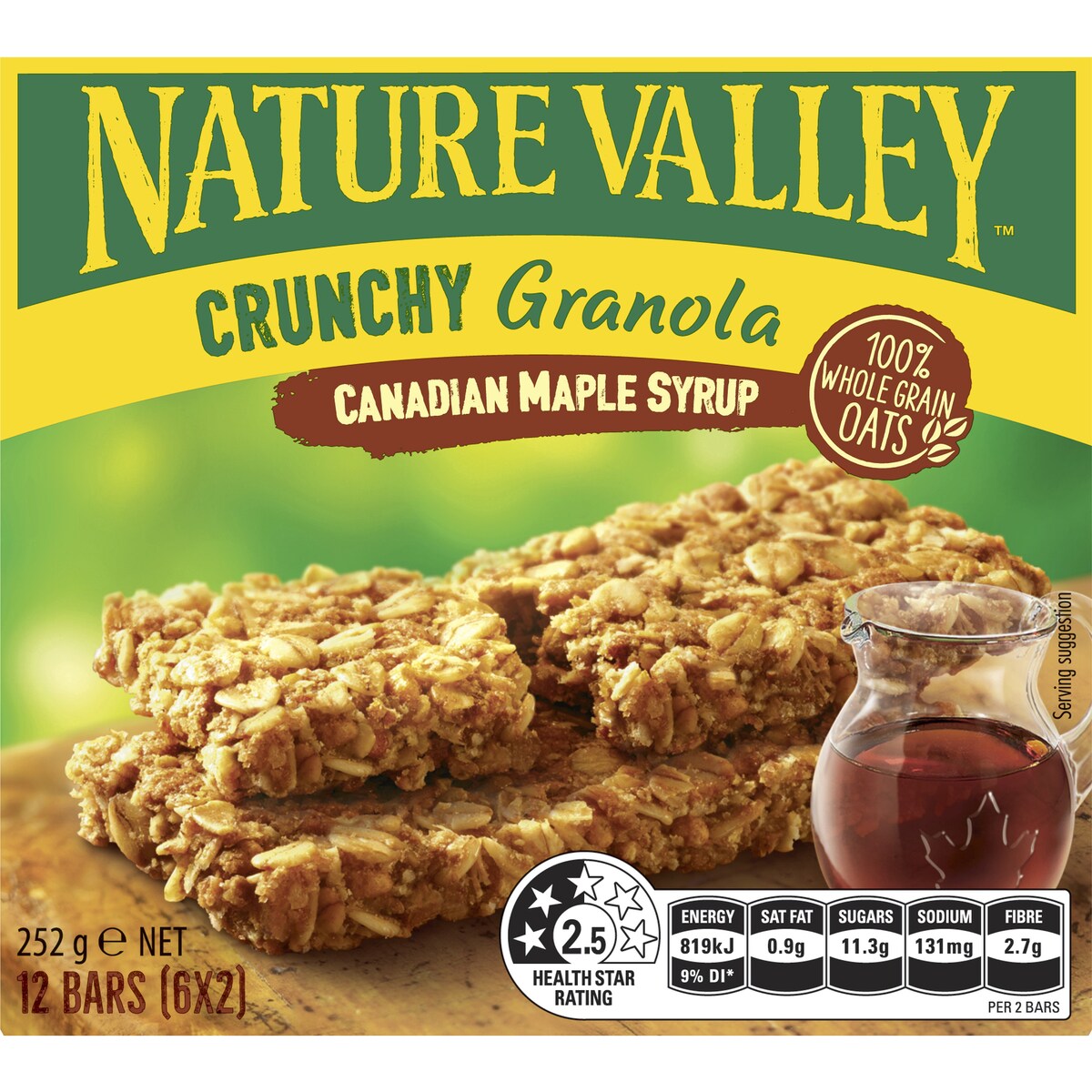 Nature Valley Crunchy Canadian Maple Syrup Granola Bars 6 Pack