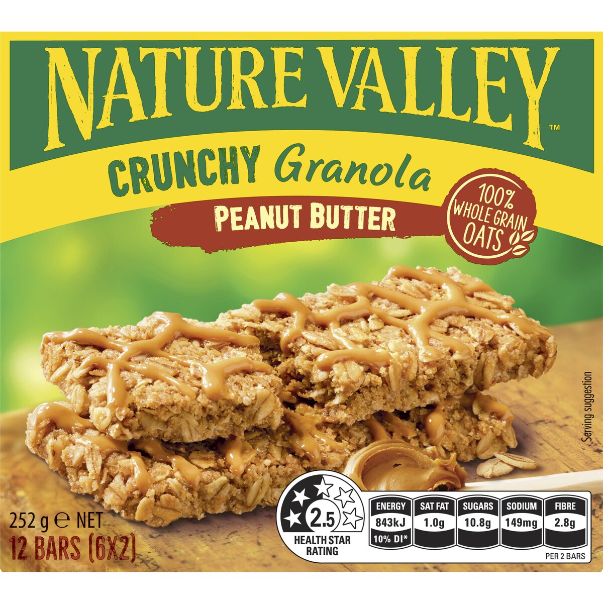 Nature Valley Crunchy Peanut Butter Granola Bars 6 Pack