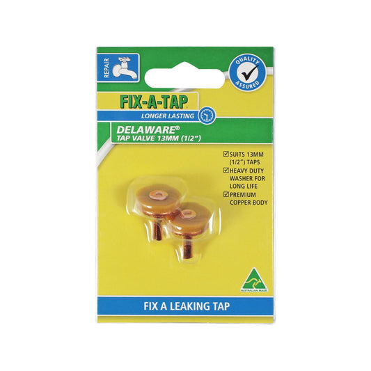 Fix a Tap Delaware Tap Valve - 13mm - 2 Pack
