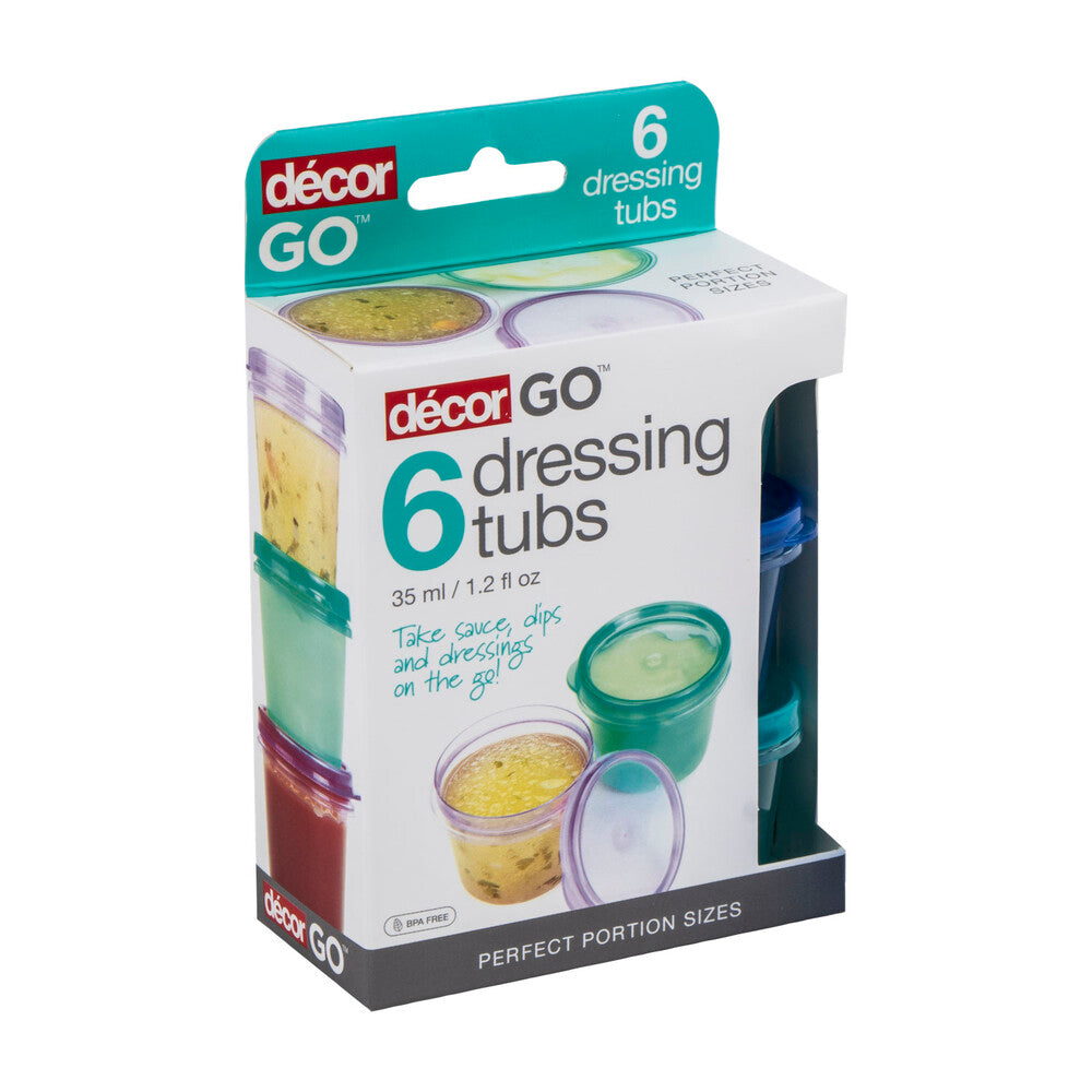 Decor Go Dressing Tubs 35ml - 6 Pack
