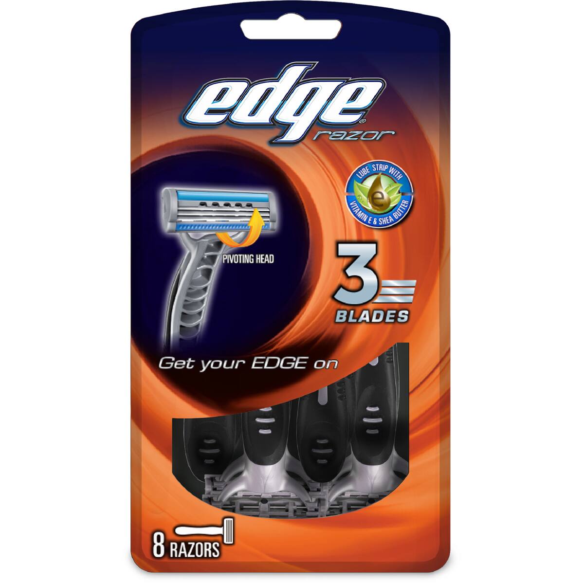 Edge Mens 3 Blade Disposable 8 Pack