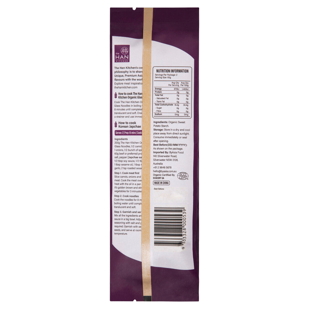 The Han Kitchen Organic Glass Noodles - 120g