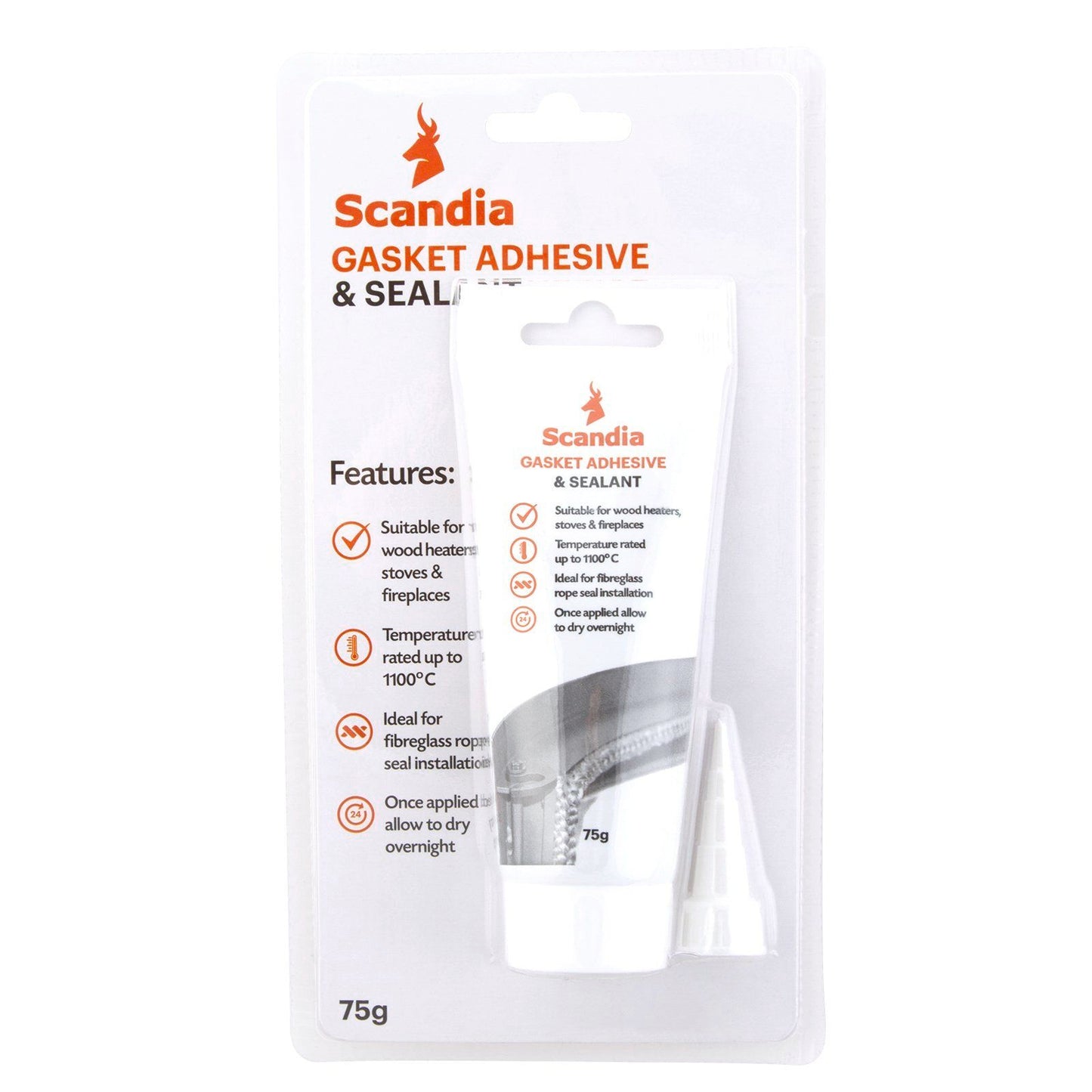Scandia Wood Heater Gasket Adhesive Sealant - 75g