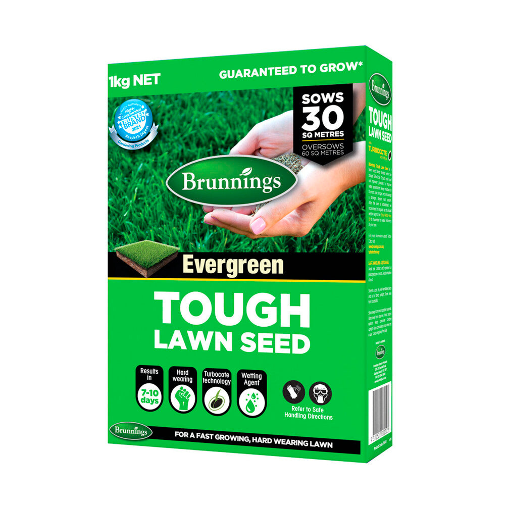 Brunnings Tough Lawn Seed - 1kg
