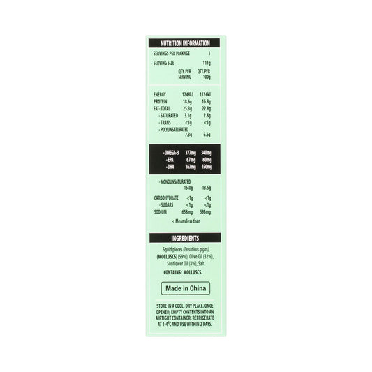 Safcol Squid Pieces In Olive Oil Blend - 111g