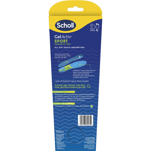 Scholl Gel Activ Sport Energetic Feet Large Pair each