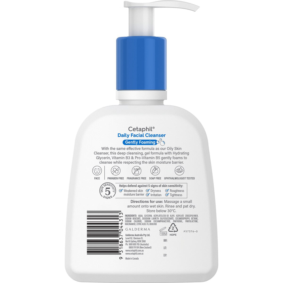 Cetaphil Daily Facial Cleanser Foaming 236ml