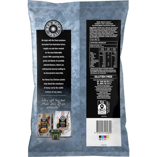 Red Rock Deli Potato Chips Honey Soy & Chicken 290g