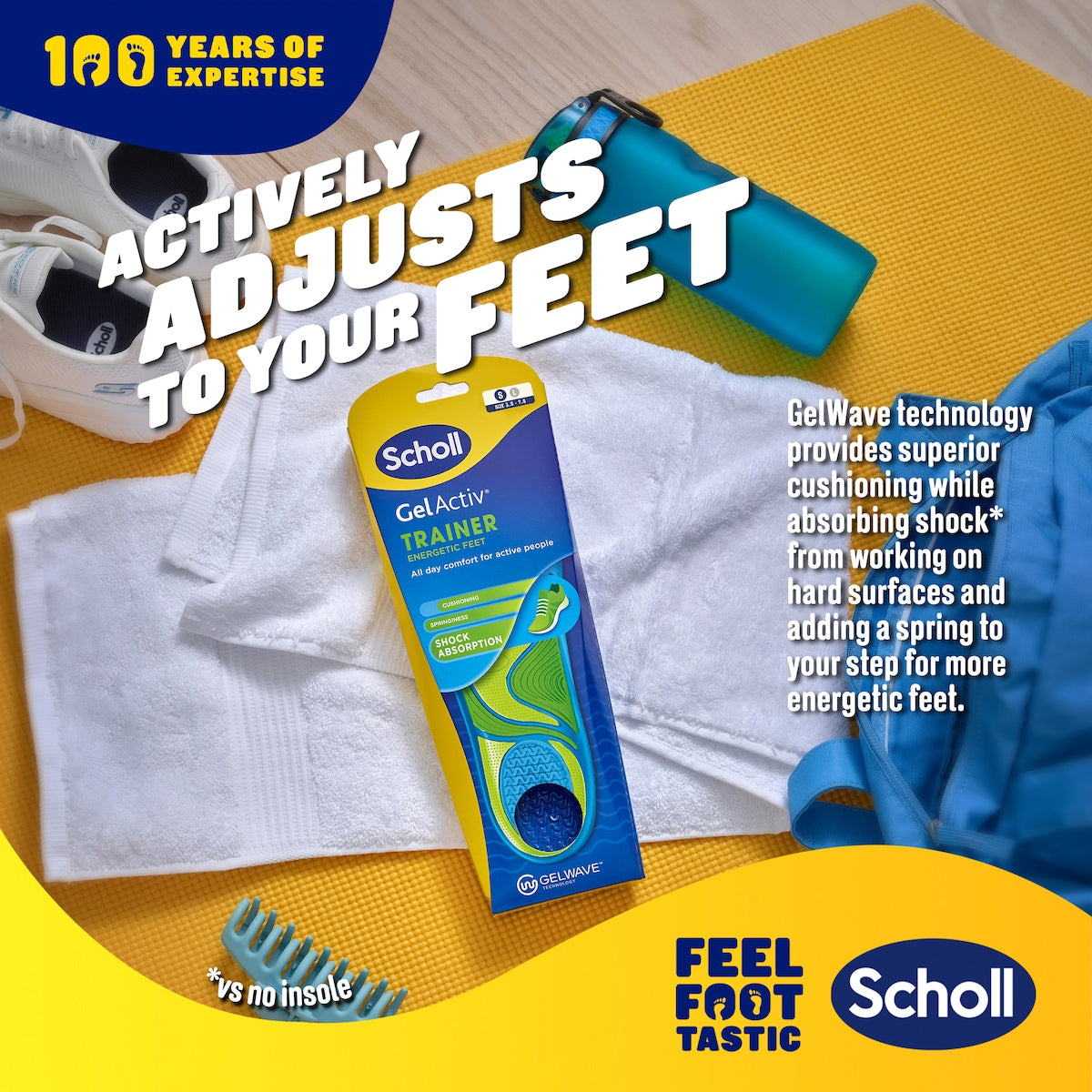 Scholl Gel Activ Sport Insoles Small Pair Each