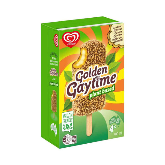 Streets Golden Gaytime Plant Based 4 Pack - 400mL