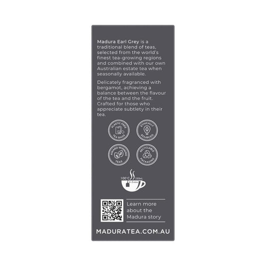 Madura Earl Grey Tea Bags 50 Pack - 100g
