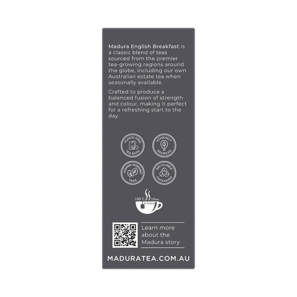 Madura English Breakfast Tea Bags 50 Pack - 100g