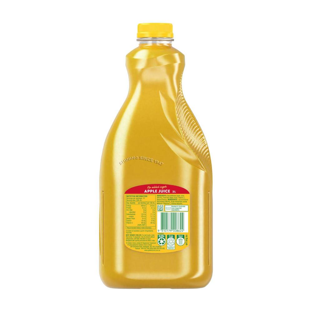 Golden Cire 100% Apple Juice No Added Sugar Fruit Juice - 2L