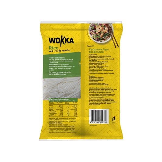 Wokka Thin Rice Wok Ready Noodles - 440g