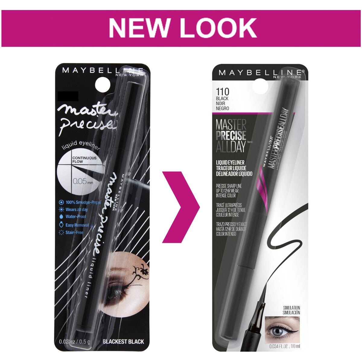 Maybelline Master Precise All Day Liquid Eye Liner Precise Black Each