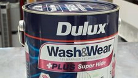 Dulux Interior Paint Wash Wear Plus Super Hide 4L Low Sheen Strong White