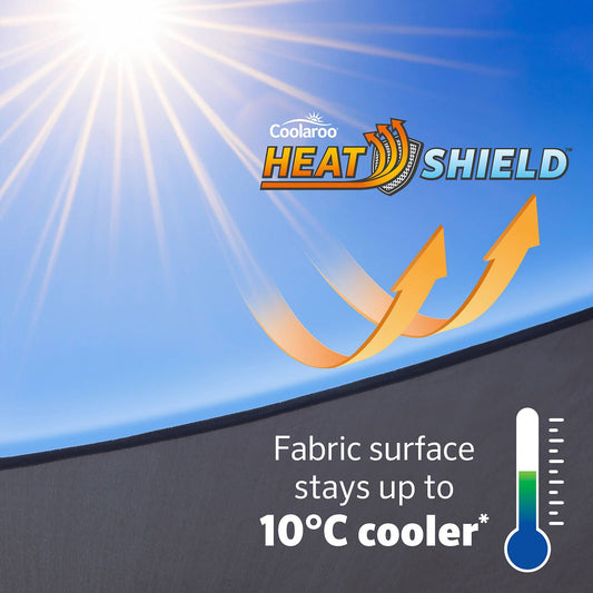 Coolaroo Shade Sail - 2.4 x 3.6m - Graphite