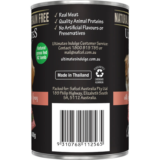 Ultimates Indulge Wet Dog Food Lamb Mince In Gravy 400g