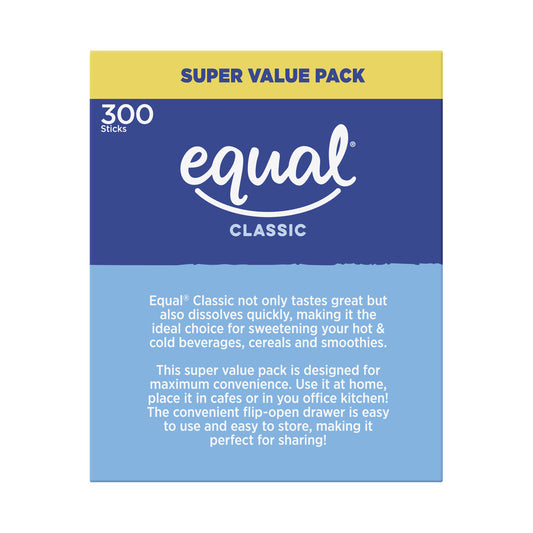 Equal Sweetener Sticks - 300 Pack