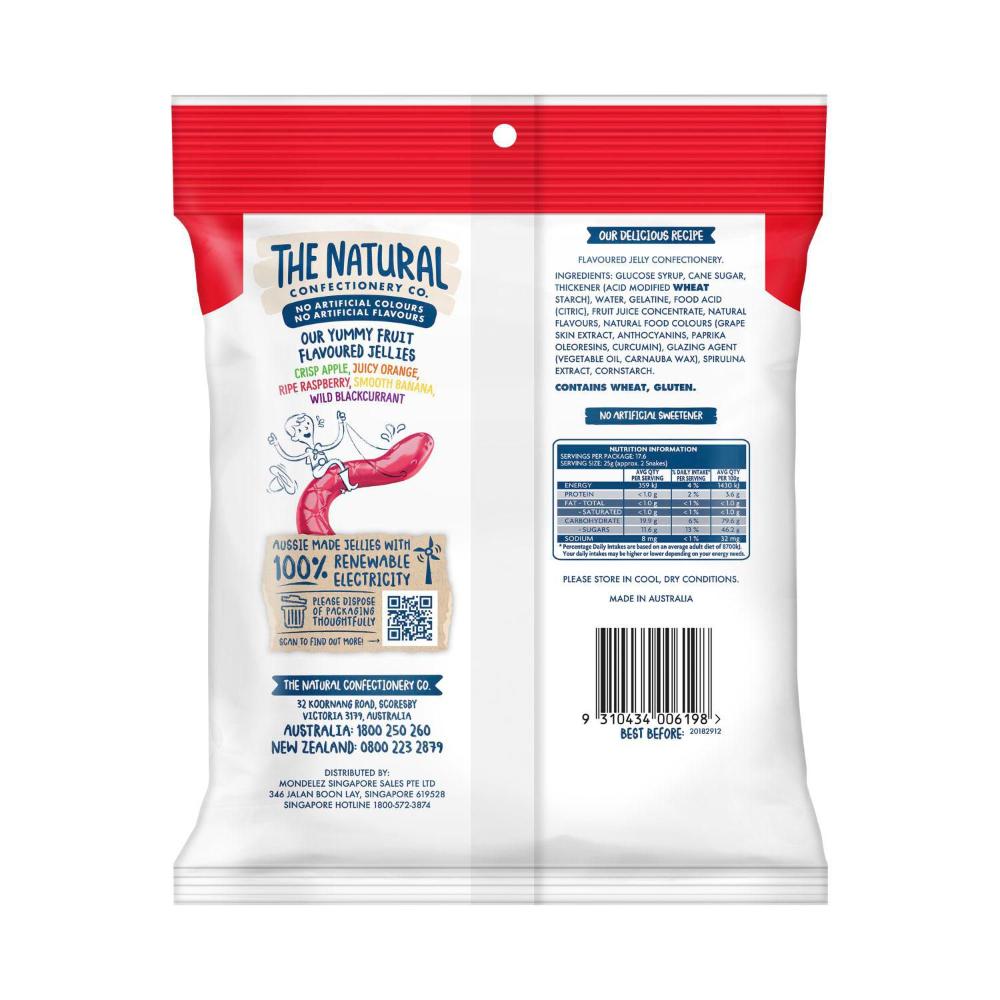 The Natural Confectionery Co. Snakes Lollies Value Share Bag - 440g