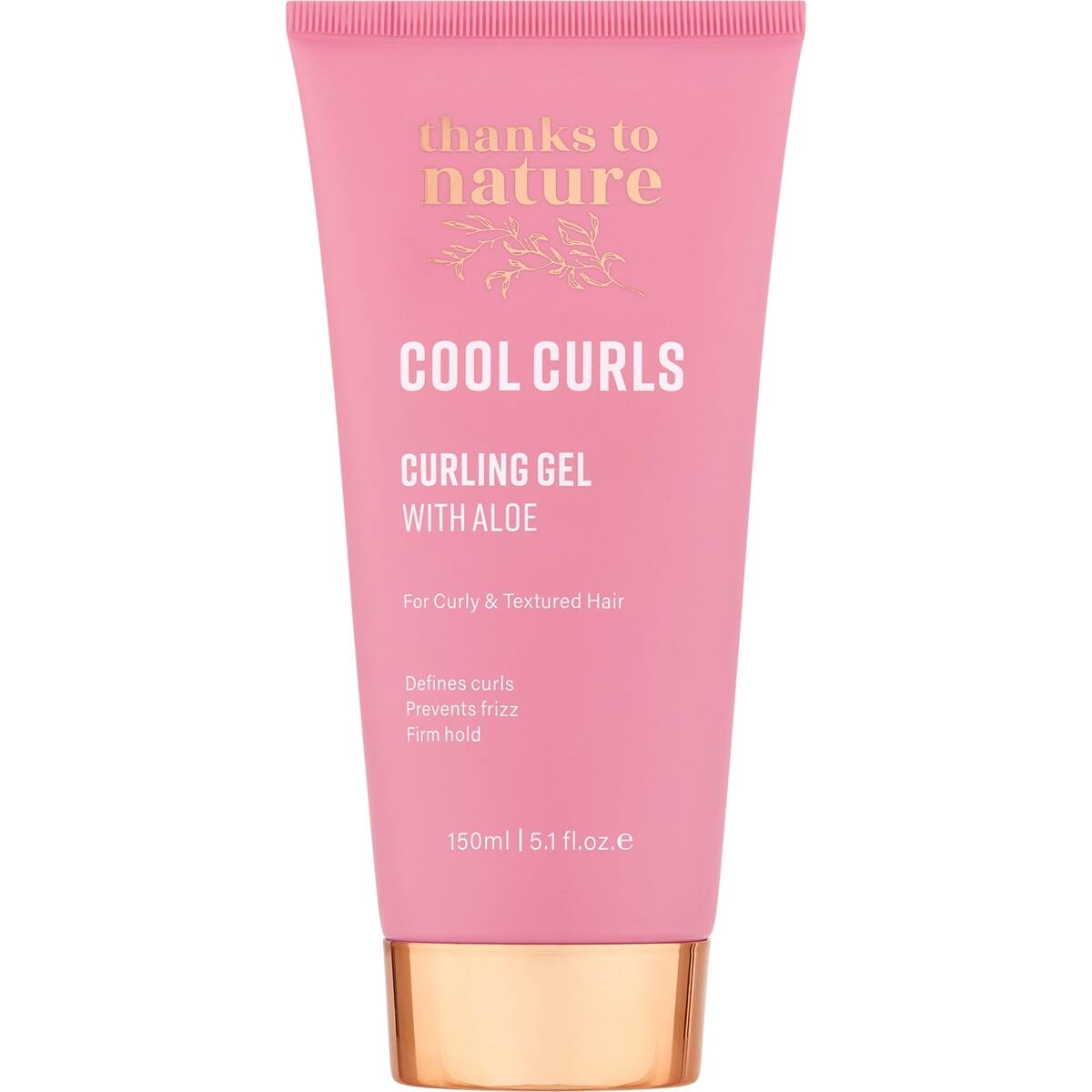 Thanks To Nature Cool Curls Gel With Aloe Vera For Curly Hair 150ml