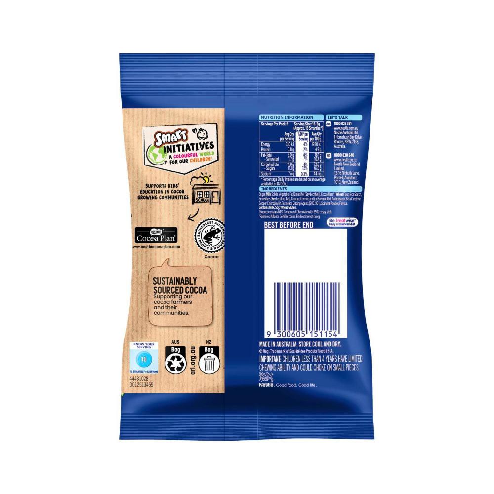 Smarties Milk Choc Share Bag - 160g