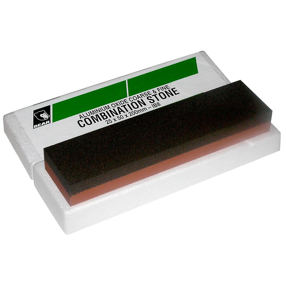 Norton Fine Sharpening Combination Bench Stone 200x50x25mm Aluminium Oxide