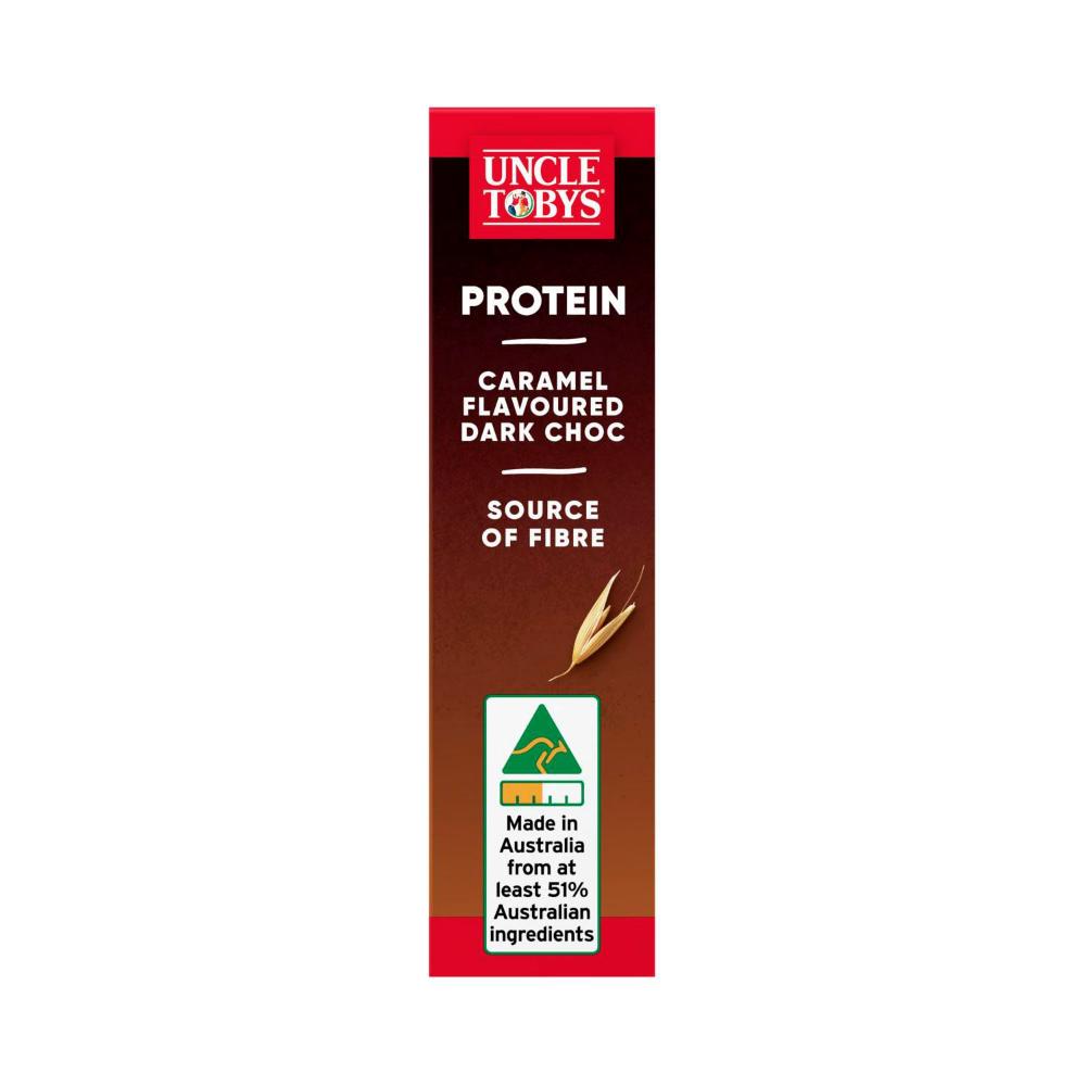 Une Tobys Protein Caramel & Dark Chocolate Muesli Bars School Lunchbox Snacks - 175g