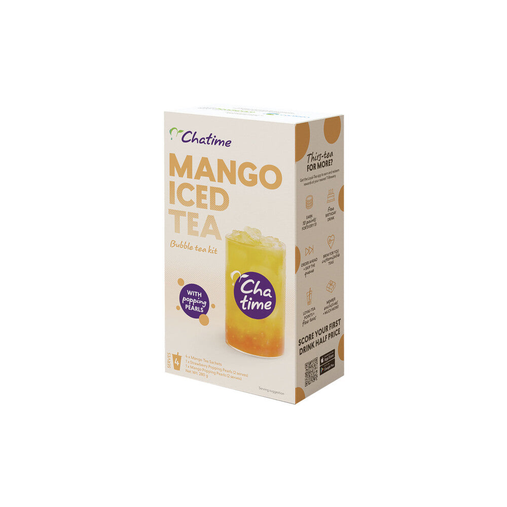 Chatime Mango Iced Bubble Tea - 4 pack