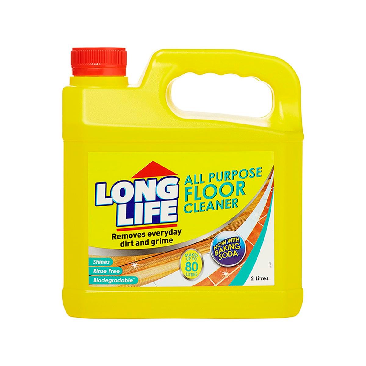 Long Life Floor Cleaner - 2L HDPE - Rinse Free - All Purpose