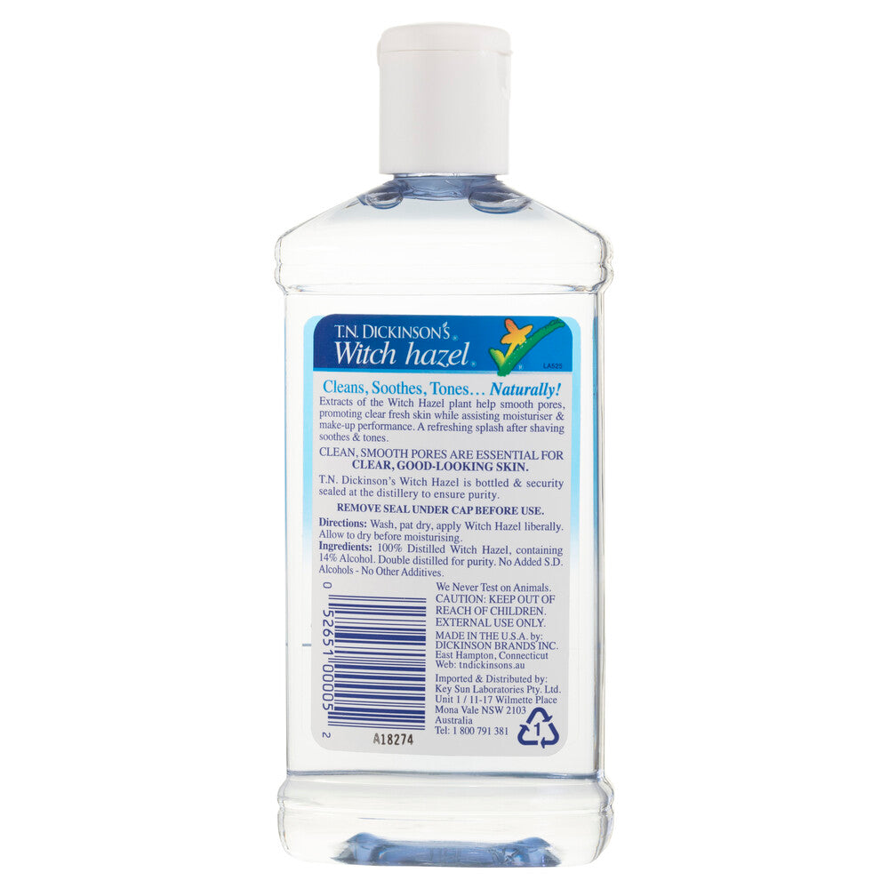 T.N Dickinson's eans & Tones Witch Hazel Toner - 240mL