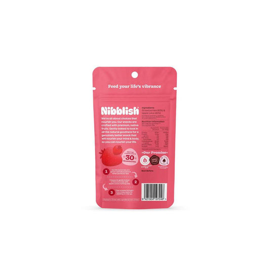 Nibblish Gently Baked Strawberry - 80g