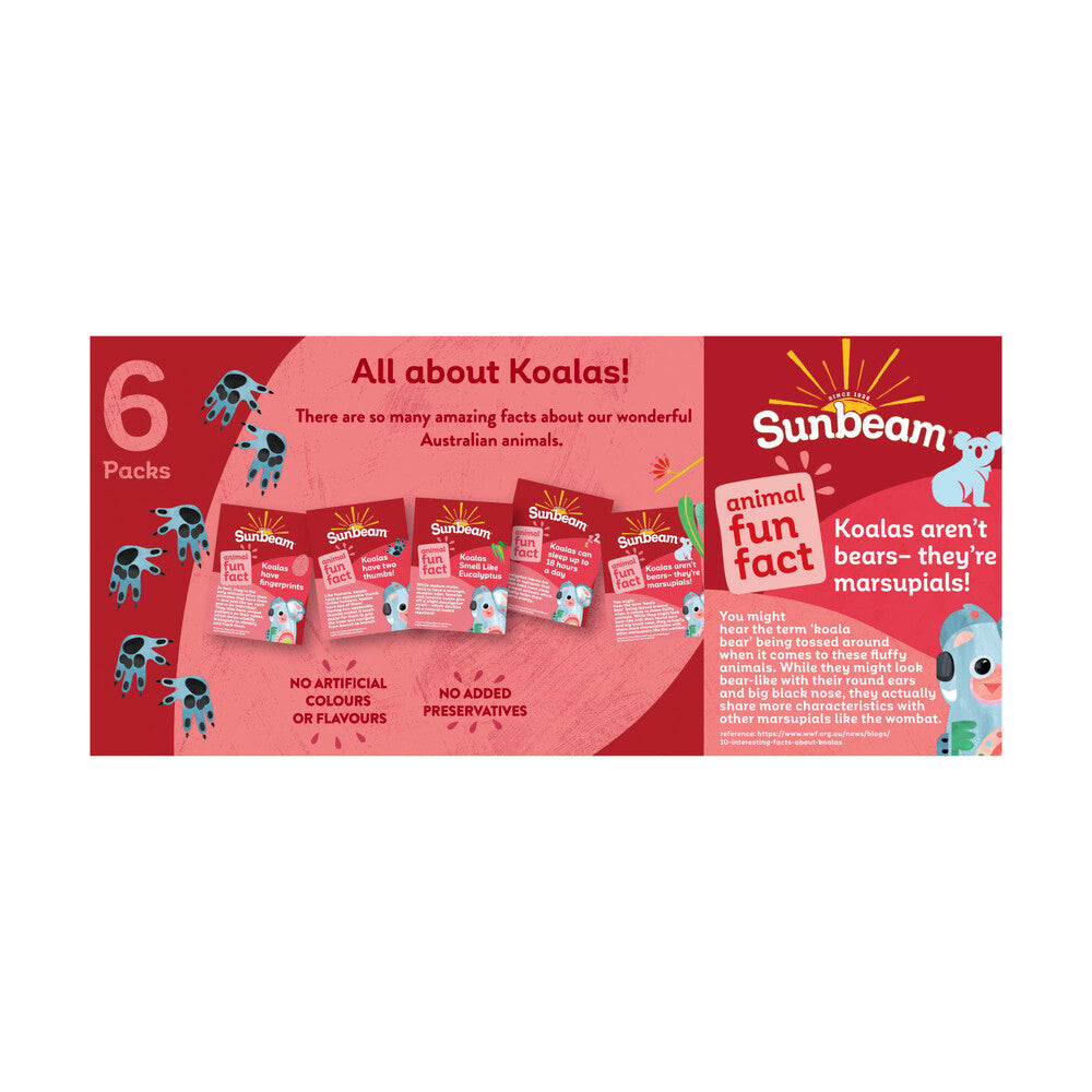 Sunbeam Strawberry Yoghurt Covered Sultanas 6x30g