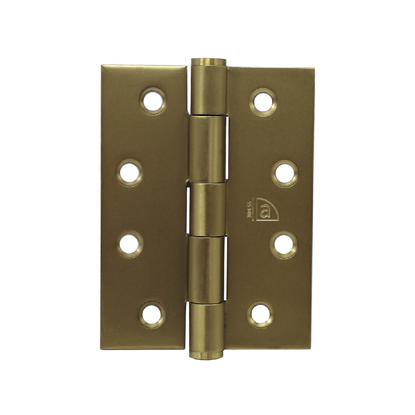 Austyle Fixed Pin Hinge - 100 x 75mm - Satin Brass