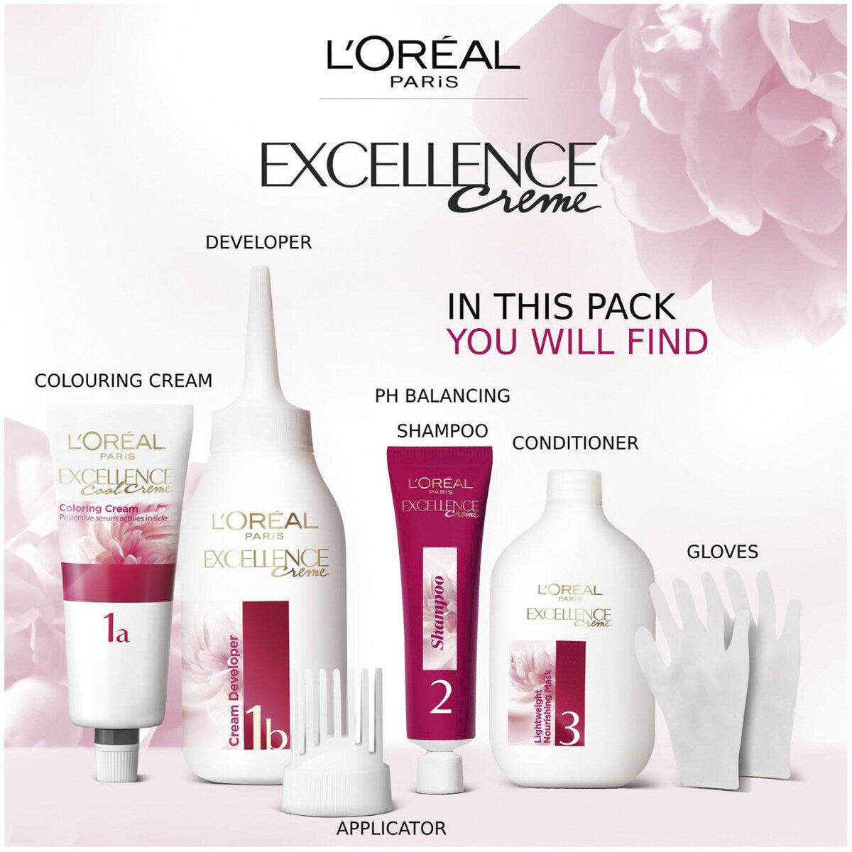 L'oreal Excellence Creme Hair Colour 6 Light Brown Each